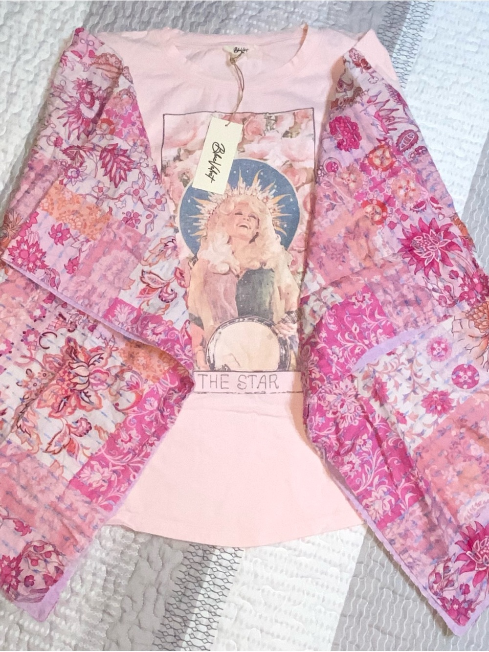 DOLLY “The Star” NWT Kantha Sleeved Oversized Poncho/Tunic- Incredible details! - Picture 7 of 13